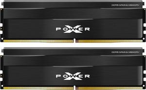 Silicon Power DDR5 32GB (2x16GB) Zenith 6000MT/s (PC5-48000) 288-pin CL30 1.35V UDIMM Desktop Memory Module RAM SP032GXLWU60AFDE Black