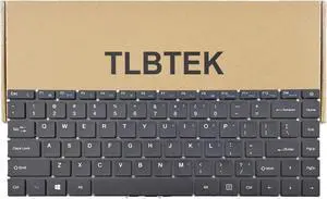 TLBTEK Keyboard Replacement Compatible with Gateway GWTN133-1 GWTN141-1BL GWTN141-5BK GWTN141-5GR,Chuwi GemiBook CWI514 CWI528 CWI529 CWI547,Multilaser Legacy PC230 PC231 Series Laptop Black