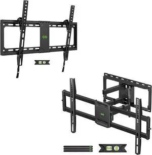 USX MOUNT Full Motion TV Wall Mount for Most 47-84 inch TVs, Max VESA 600x400mm, Holds up to 132lbs, XML008-K, TV Wall Mount for Most 37-70 Inches TVs, for 16" 24" Stud Max VESA 600x400 and 132lbs