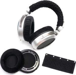 Voarmaks Smooth Velour Ear Pads Pure Wool Headband Cushion Cover Refresher Kit Compatible with Hifiman SUNDARA HE400 HE400SE 400I 400S HE560 560I HE500 300 350 HE3 5 6 Headset (Black Refresher Kit)