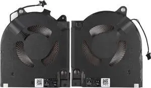 Replacement New Laptop CPU+GPU Cooling Fan for Dell 2021 G15 5510 RTX3060 G15 5510 RTX3050 G15 5511 RTX3050 G15 5515 RTX3050 Series DFSCK22105182Q FN9R DFSCK22115181T FN9S DC12V Fan