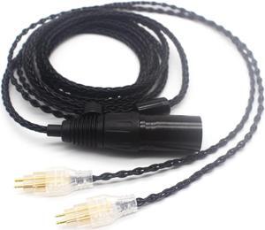Youkamoo 4 Pin XLR Balanced Replacement Upgrade Cable Compatible for Sennheiser HD580 HD600 HD650 HD660S HD58X HD6XX Headphones Upgrade Cable (16.5 ft (5 m))