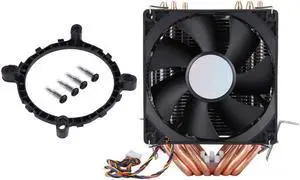 Quiet CPU Cooler 800-2200 Revolutions/Minute CPU Cooler 6 Heatpipe Heat Dissipation Suitable for AMD, Intel 775, 1150, 1151, 1155, 1156, 1366