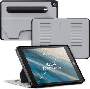 ZUGU CASE for 10.2 Inch iPad 9th Generation Case 7th / 8th Generation Case (2021/2020/2019) | Protective, Thin, Sleek Design, Magnetic Stand, Sleep/Wake Cover | Magnetic Cover | Arctic Gray