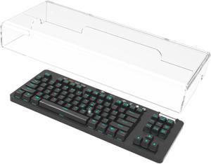 Geekria Tenkeyless TKL Keyboard Dust Cover, Clear Acrylic Keypads Cover for 80% Compact 87 Key Mechanical Gaming Wireless Keyboard, Compatible with Logitech G PRO TKL/G PRO X TKL, G915 TKL.