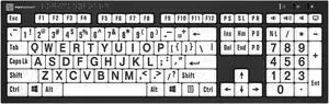 Logickeyboard with Braille 6 dot Alphabet & Large Print Layout | Including LogicLight Keyboard Lamp | USB Wired | Built-in USB Hub | Compatible to Windows PC