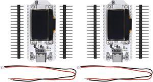 2PCS ESP32 OLED WiFi Kit V3 Type-C ESP-32 0.96 Inch Blue OLED Display WiFi+Bluetooth CP2012 Internet Development Board for ESP8266 NodeMCU