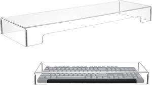 DOITOOL Acrylic Computer Keyboard Cover, Mechanical Keyboard Dust Cover Keyboard Protector Cat Keyboard Covers,Laptop Keyboard Dust Cover(18.6 x 5.9X 1.8inch)