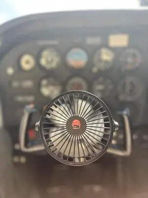 FlightPro Yoke Mounted Fan With Universal Clamp Compatible With All iPad Mounts - Yoke Mount For Pilots