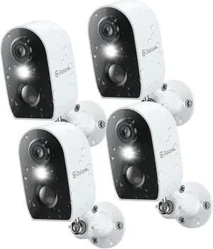 GALAYOU Cameras for Home Security Outside-2K Battery Powered WiFi Surveillance Indoor/Outdoor, Security Cameras with Motion Siren, Color Night Vision Waterproof, Cloud/SD Storage 2.4Ghz WiFi