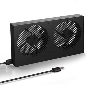 SUOHUI Electronics Cooling Fan with High Airflow- Ultra-Quiet USB Computer Fan for Routers, Cabinet, PS5, 260mm Small Cooling Fans