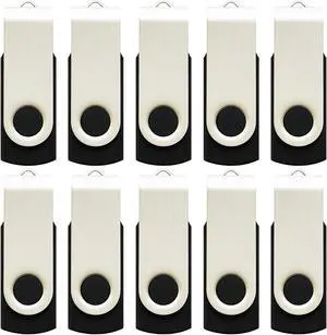 Flash Drive, wellsenn USB Flash Drive 16 GB X 5 Bulk Memory Stick Jump Drive External Drives USB Stick USB Storage Portable Thumb Drive Pen Drive Pack (8GB10PACK)