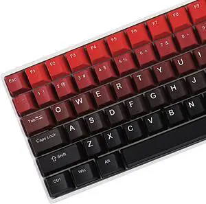 127 Five Sides Gradient Dye Sub Keycaps PBT Cherry Profile Key caps for TKL 61 64 68 75 87 96 104 108 Keychron MX Keyboard