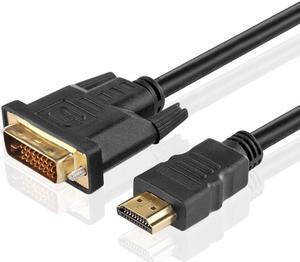 TNP High Speed HDMI to DVI Adapter Cable (50 Feet) - Bi-directional HDMI to DVI & DVI to HDMI Converter Male to Male Connector Wire Cord Supports HD Video 1080P HDTV