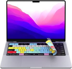 Adobe Premiere Keyboard Covers for MacBook Pro 14" & 16" MacBook Pro 2021+ with M Series Chips. (Will not fit Other MacBook Models)