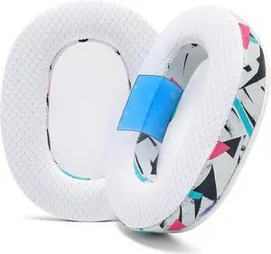 WC Freeze Inzone - Cooling Gel Replacement Earpads for Sony Inzone H9 & H7 Headphones by Wicked Cushions - Boost Comfort, Durability, Thickness & Sound Isolation for Epic Gaming | 90's White