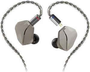generic HIDIZS MP145 in Ear Monitor Headphone, HiFi Wired Gaming Earbuds, Hybrid IEM Earphones, Ultra-Large Planar Magnetic Driver, Aviation Aluminum Alloy Shell, for Musician, 4.4mm Plug, Titanium
