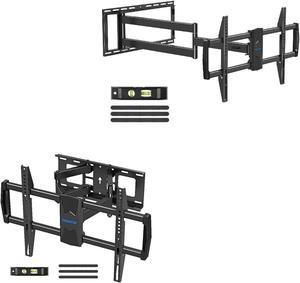 MOUNTUP MU0028 Full Motion TV Wall Mount for 42-82 Inches TVs & MU0059 40'' Long Arm Full Motion TV Wall Mount for 42-90 Inches TVs Bundle