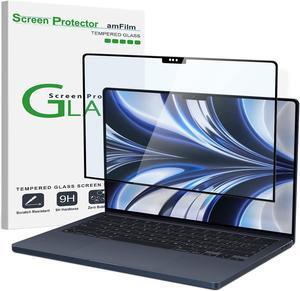 amFilm Screen Protector New MacBook Air 13.6 inch(2024, M3) (2022, M2) Tempered Glass Model A2681 [9H Hardness][ Anti-Scratch][ Anti-fingerprint], 1 Pack,