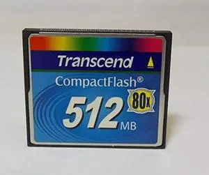Transcend Flash Memory Card 512 MB 80x CF