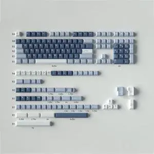 Sumgsn 172 Keys Doubleshot Keycaps Set Cherry Profile Fishing Key caps with 7u Spacebar Fit for 61/64/87/104/108 Cherry Mx Switches Alice Keyboard Mechanical Keyboards