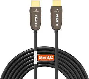 RUIPRO 8K HDMI Ultra High Speed Latest 2.1b Certified Fiber Optic Cable CL2 Rated 50 Feet 8K60Hz 4K120Hz 48Gbps eARC HDR HDCP2.3 for RTX4080/4090/3080/3090 Xbox PS5 AVR Projector LG/Samsung/Sony