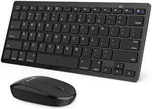 OMOTON Bluetooth Keyboard and Mouse Combo, Wireless Keyboard Mouse for iPad Pro 13,11(2024)/12.9, iPad 10th/9th/8th/7th Gen, iPad Air 6/5/4, and Bluetooth Enabled Devices (Black)