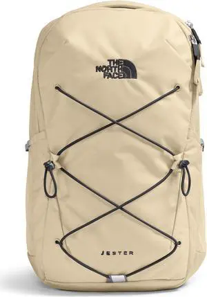 THE NORTH FACE Women's Jester Everyday Laptop Backpack | Commuter Travel Bag with Laptop Sleeve, Water-Repellent Finish, Spacious Compartment, Gravel/TNF Black, One Size