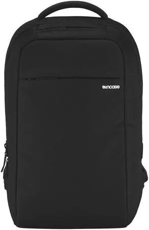 Incase ICON Lite Backpack - 16L Travel and Tech Backpack with Faux Fur Laptop Compartment, Quick Access Pockets (Black)