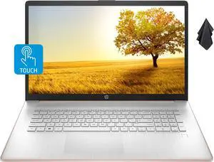 HP 2021 Pavilion 17 Laptop, 17.3" HD+ Touchscreen Screen, AMD Ryzen 3 5300U(Beats i7-8265U), 16 GB RAM, 512GB PCIe NVMe SSD, Long Battery Life, Webcam, Mics, WiFi, Windows 10 Home, Rose Gold HP 2021 Pavilion 17 Laptop, 17.3" HD+ Touchscreen Screen, AMD Ryzen 3 5300U(Beats i7-8265U), 16 GB RAM, 512GB PCIe NVMe SSD, Long Battery Life, Webcam, Mics, WiFi, Windows 10 Home, Rose Gold