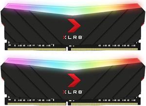 PNY XLR8 Gaming 16GB (2x8GB) DDR4 DRAM 3200MHz (PC4-25600) CL16 1.35V RGB Dual Channel Desktop (DIMM) Memory - MD16GK2D4320016XRGB