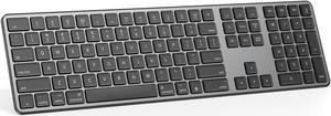 OMOTON Bluetooth Keyboard for Mac, Wireless Keyboard with Numeric Keypad, Multi-Device, Rechargeable, Compatible with MacBook Pro/Air, iMac, iMac Pro, Mac Mini, Mac Pro Laptop and PC