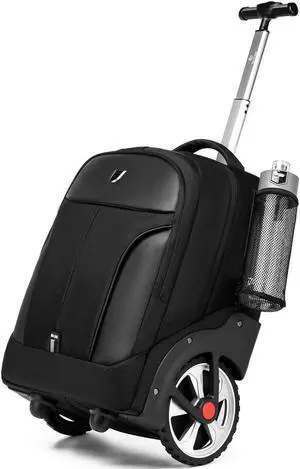 GOTECH Rolling Backpack,Waterproof Backpack with Wheels for Business and Travel Commuter, Carry on Backpack with Laptop Compartment, Fit 17 Inch Laptop, Wheeled Backpack for Adults