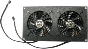 Coolerguys Pre-Set Thermal Controlled Cooling Kits for Cabinets, AV, and Components (Dual 92mm, Thermal Plastic)