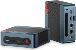 BOSGAME P3 Lite Mini PC Gaming Computers Ryzen 7 6800H, Radeon 680M Graphics, 24GB DDR5 RAM, 1TB PCIe 4.0x4 SSD, Windows 11 Pro,Triple Display (HDMI/DP/USB4),USB4 8K 60Hz,WiFi 6E,BT5.2,Dual 2.5GbE LAN