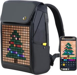Divoom Pixoo M LED Backpack - Customizable LED Screen for Anime Raves and Motorcycles Smart Stylish and Functional Backpack with Bluetooth for Adults