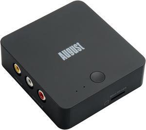 Video Capture Card Without PC - August VGB400 - Transfer Video VHS to Digital Conversion, DVD Player, Camcorder via RCA/SCART - Simple Controls with HDMI Output, Record to Micro SD or USB Max 64GB
