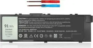 AN*GWEL MFKVP Laptop Battery for Dell Precision 15 7510 7520 17 7710 7720 M7510 M7710 Series Notebook 451-BBSF 451-BBSB TWCPG T05W1 GR5D3 0FNY7 1G9VM M28DH[11.4V 91Wh]