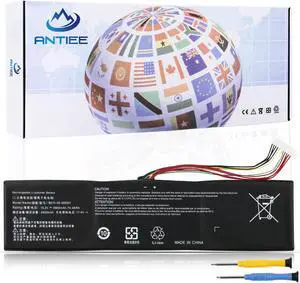 ANTIEE B010-00-000001 B010-00-000005 Laptop Battery Replacement for GETAC EVGA SC17 1070 758-41-2633-T1 Series Notebook 15.2V 4900mah 74.48Wh