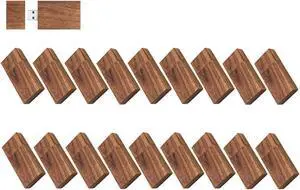 4GB Wooden Flash Drives 20 Pack, EASTBULL Walnut Wooden Thumb Drive Pack Bulk Flash Drives Pack High Speed USB 2.0 for Storage (Dark Brown)