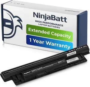 NinjaBatt XCMRD MR90Y Battery for Dell Inspiron 15 3000 Series 3521 3537 3541 3542 3543 3531 17 3721 3737 17R-5737 15R 5537 5521 14 3421 5421 Latitude 3540 3440 FW1MN - High Performance [6 Cells/49Wh]