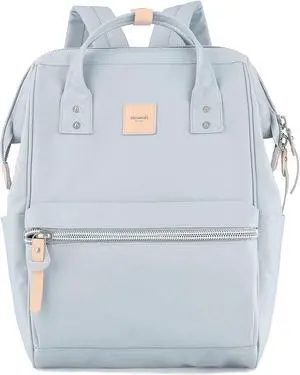 himawari Laptop Backpack for Women&Men Travel Business Backpack With USB Charging Port Large, Water Resistant College Bag Computer Bag Doctor Bag (1881-Light blue, Regular)
