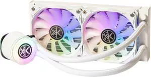 KINGCOOL Aqua Freeze AIO Cooler 240mm Radiator Liquid CPU Cooler RGB All-in-One Water Cooling System, 2x120mm ARGB Fans, AMD AM5/AM4 Intel LGA 1851/1800/1700/115X Sockets Compatible (240mm, White)