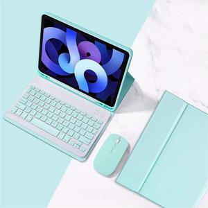 ZGSENLAN with Mouse Keyboard case for Galaxy Tab S6 Lite 10.4 '' 2024/2020/2022, SM-P620/P625/P610/P613/P615/P619 Magnetic Detachable Bluetooth Keyboard Color Key S Pen Holder,Mint Green