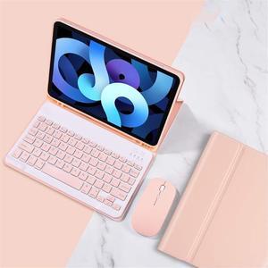 ZGSENLAN with Mouse Keyboard case for Galaxy Tab S6 Lite 10.4 '' 2024/2020/2022, SM-P620/P625/P610/P613/P615/P619 Magnetic Detachable Bluetooth Keyboard Color Key S Pen Holder,Pink