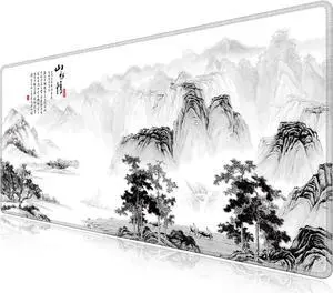 LL-COEUR Pattern Oversized Gaming Mousepad 47.2x23.6x0.12inch, Extended Waterproof Computer Mouse Mat for Desk, Home (Landscape 2, 47.2"x23.6"x0.12")