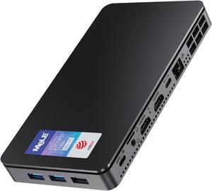MeLE 2024 Reddot Winner Mini PC Overclock4C N100(up to 3.4GHz) Alder-Lake 12th Gen 8GB RAM, 256GB Storage, Mini Desktop Computer, Triple Screen Display, Full Function USB-C on Office Education Home