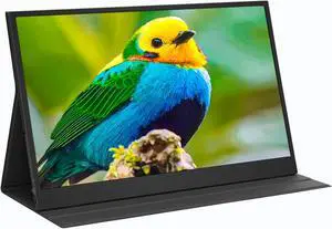 Morzmy Portable Monitor, 15.6inch FHD 1080P Laptop Monitor USB-C HDMI Computer Display IPS Gaming Monitor,Built-in Speakers,Second External Monitor for Laptop PC Mac Phone