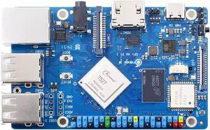 Orange Pi 4A 2GB/4GB Allwinner T527 with RISC-V Coprocessor Single Board Computer with eMMC Socket, Support WiFi 5/BT5.0, Development Board Run Ubuntu/Debian/Android 13 (2GB)