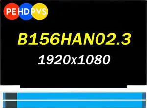 PEHDPVS Screen Replacement 15.6" B156HAN02.3 for Lenovo Ideapad Flex 5-15IIL05 5-15ARE05 5-15ITL05 5-15ALC05 82FG FRU 5D10X08068 FHD 1920x1080 60HZ 30Pin LED LCD Panel(Only for Non-Touch Screen)